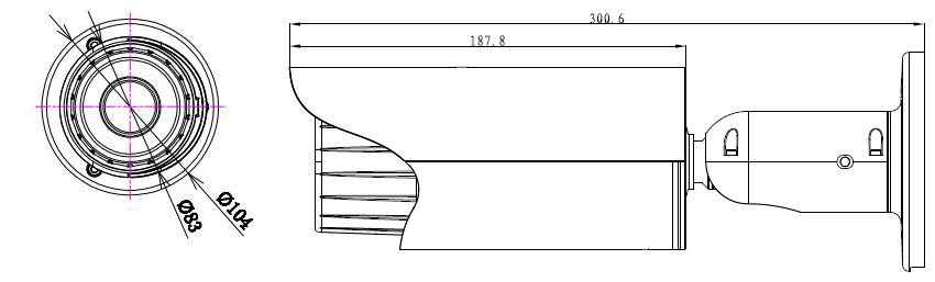 IP-LL001IR-3MP IP 3MP IR Camera