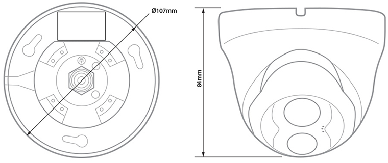 IP MD001IR-3MP IP 3MP IR Dome Camera